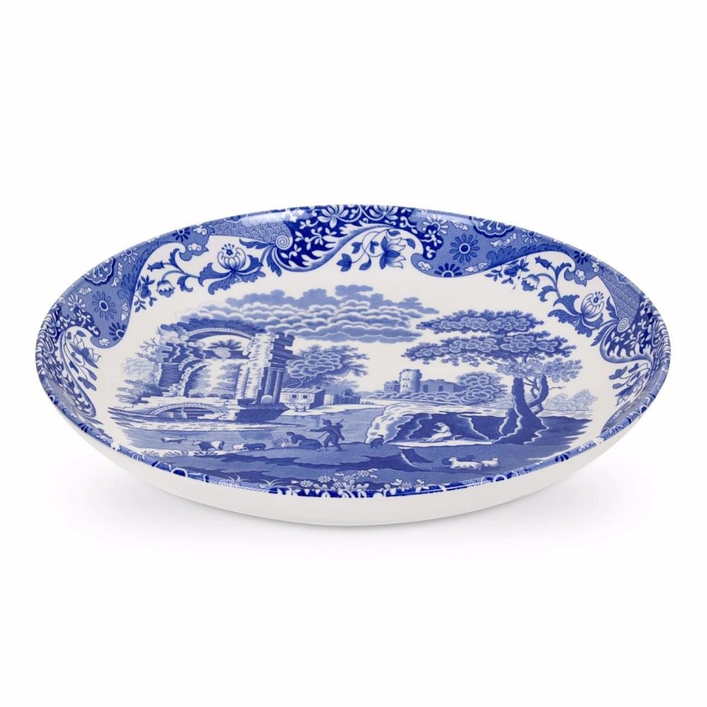 SPODE Mavi Yuvarlak Servis  (30cm)